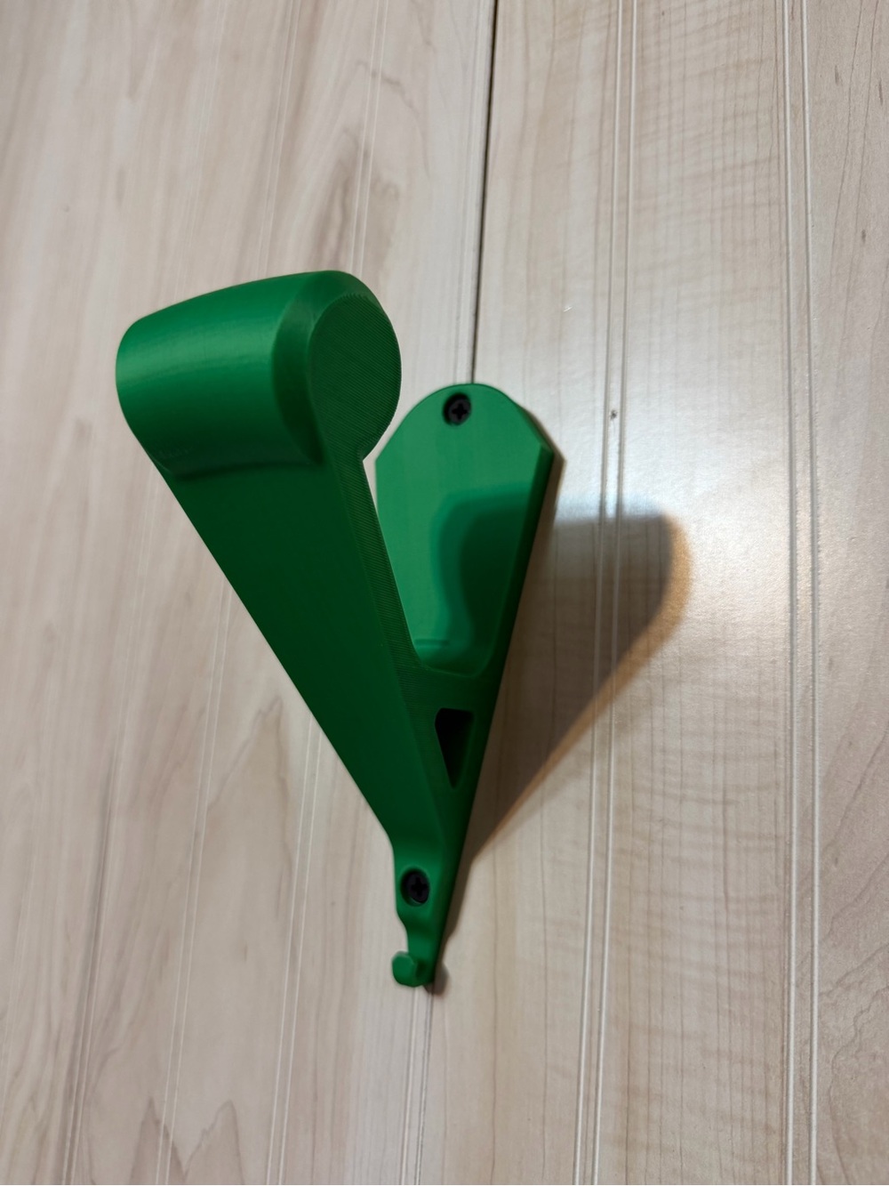 Motorcycle Helmet wall hanger w/key hanger.